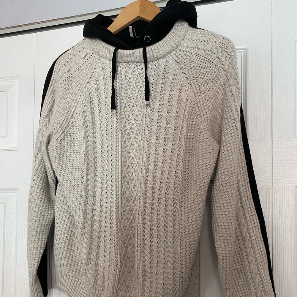 TopShop drawstring knit hoodie